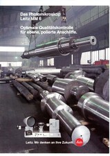 Brochure microscopio LEITZ MM 6 FOTOMICROSCOPIO opuscolo del 1986 (Y2260