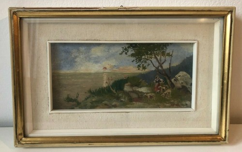 Vecchio quadro con cornice - ,