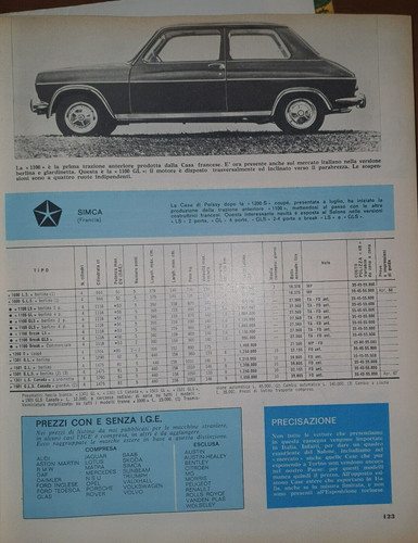 Simca auto pubblicita - -, pubblicita'