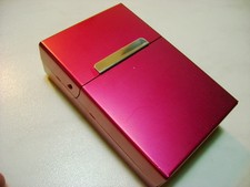 2 PEZZI PORTASIGARETTE IN ALLUMINIO PER SIGARETTE/ PACCHETTO  NORMALI  NUOVI