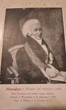 Cartolina Antica Mirandola Modena Ritratto Del Ministro Luosi Rarissima Fp Nv N5