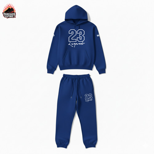 Felpa uomo blu con cappuccio