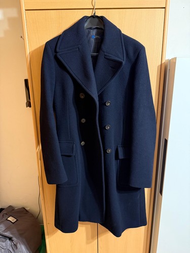 Cappotto lana blu scuro - cappotto, di