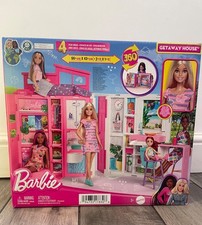 barbie casa di fuga con bambola e accessori nuova imballata