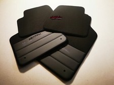 TAPPETINI IN PELLE E VELLUTO FIAT 500 ABARTH 595 COMPETIZIONE PERSONALIZZABILI