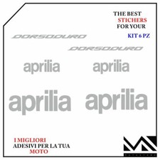 KIT ADESIVI stickers decal APRILIA DORSODURO 750 900 1200 MOTARD COLORE ARGENTO
