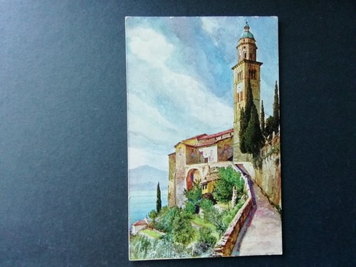 Cartolina chiesa morcote - di,