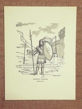 Un soldato Italiano nel secolo V° Moda e costume in Italia (2) Stampa del 1999