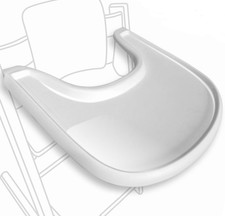 High Chair Tray Glossy White