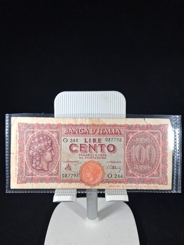 1943 italy 100 - 100, banknote