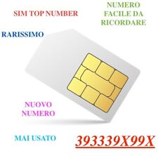 SIM GOLD NUMBER - VIP  - NUOVO MAI USATO - RARISSIMO - NUMERO FACILE 393.339X99X