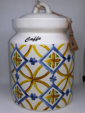 BARATTOLO CAFFE'  IN CERAMICA DA 17 CM TERRA D'AMURI IDEE REGALO CASA BAR 819001