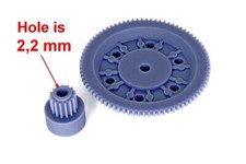 Set 2 ingranaggi per Grundig C3200 C4100 C4200 C6000 C6200