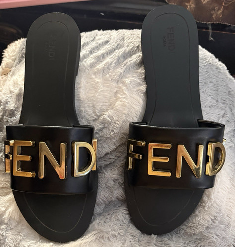 Sandali fendi neri - in, pelle