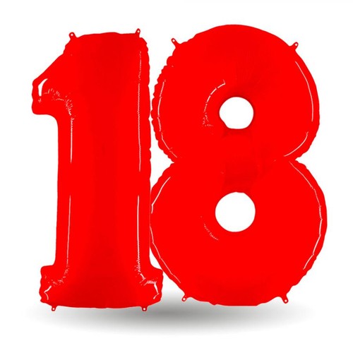 Pallone compleanno numero - , 18