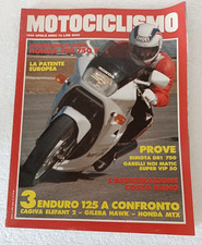 Motociclismo 4 1986 - Bimota DB1 750 - Cagiva Elefant 2 - Gilera Hawk -Honda MTX