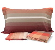 Completo lenzuolo matrimoniale Via Roma linea OXFORD articolo OX180 RIGA QUADRO 