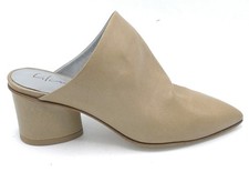 Lilimill 6613 sabot pelle sabbia tacco tondo 5 cm