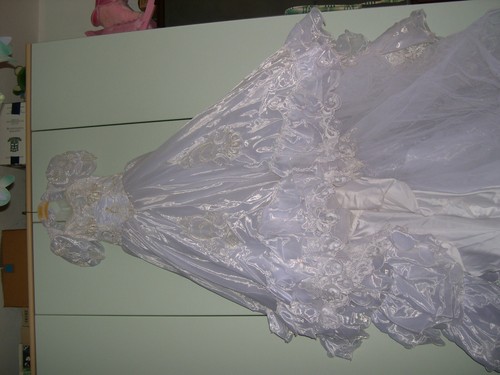 Abito sposa bianco raso in - raso,