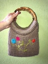 BORSA BENETTON BEIGE LANA BAMBINA