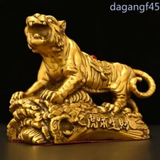 Scrivania tutto rame fortuna oro tigre ornamenti oggetti di buon auspicio sculture