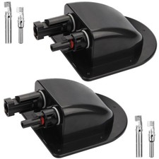 Mbsomnus 2 Pezzi Passacavo Solare Impermeabile ABS Impermeabile per Tetto G