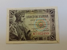 BANCONOTA SPAGNA 1 PESETA 1943
