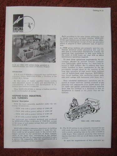 1970 depliant hispano suiza - depliant, hispano-suiza