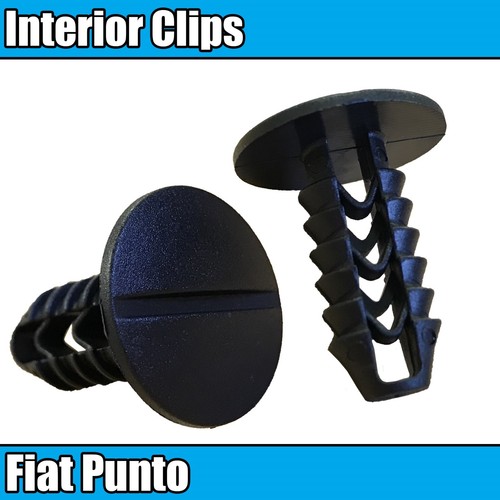 20x clip plastica nera - plastica,