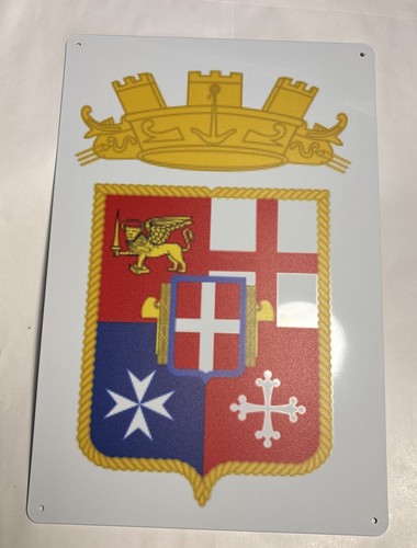 Targa metallo stemma - metallo-stemma, regia