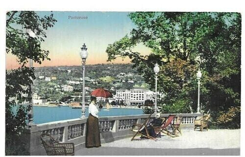 Cartolina portorose - cartolina, di