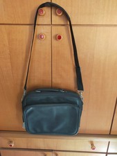 Borsa Nera in pelle porta Pc a tracolla e con manico 