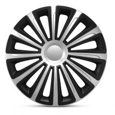 Set 4 Copricerchi 14" Universali Bicolore Coppe Ruota Auto