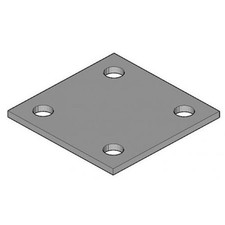 Piastra Acciaio Inox / Alluminio – Taglio Laser –100x100/120x120/200x200sp 3.4.5