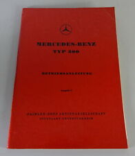 Betriebsanleitung / Handbuch Mercedes-Benz 300 Adenauer W186 Stand 08/1952