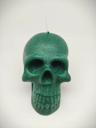 Candela teschio verde - candela,