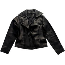 Giacca biker Edun pelle donna