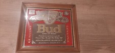 Insegna Specchio Birra BUD Vintage Anni 80 90 Modernariato Home Design Mirror