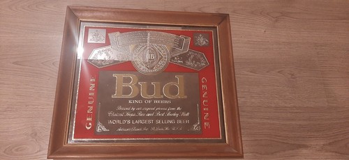 Insegna specchio birra bud - specchio,