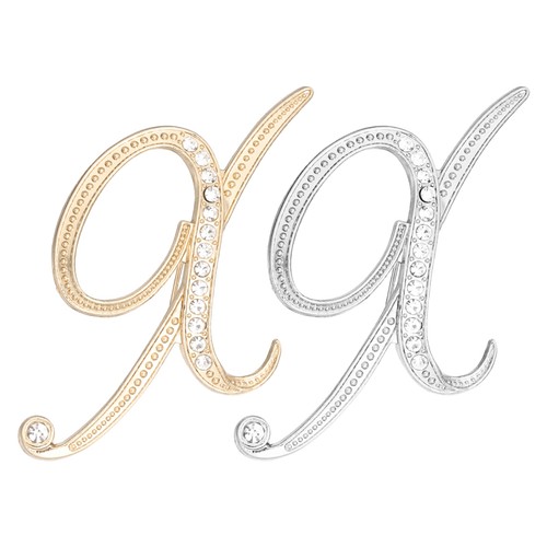 Para letter brooch pins - letter,