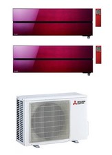 CONDIZIONATORE MITSUBISHI KIRIGAMINE STYLE WI-FI MSZ-LN R-32 ROSSO DUAL SPLIT 12