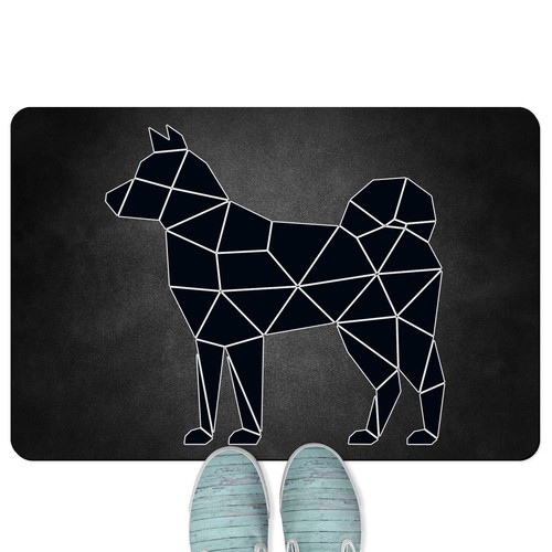 Shiba inu stile origami - inu,,