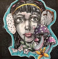 Street Art Ritratto di Donna