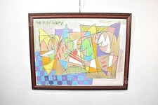 Quadro Dipinto Su Carta