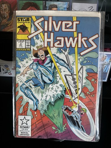 Silver hawks marvel star - silver,