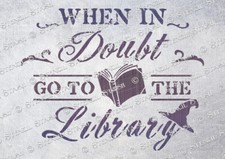Hogwarts Library STENCIL 4