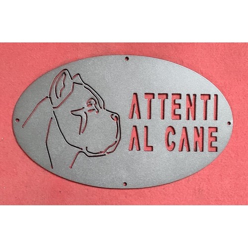 Targa cartello attenti al - "attenti,
