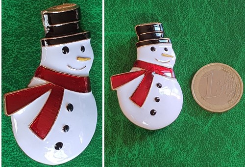 Spilla natale pupazzo - spilla, natale☃️pupazzo