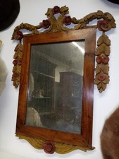 Antico specchio specchiera cornice antiquariato del 700 originale autentico 