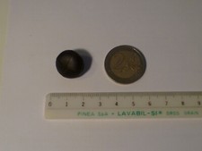 BOTTONE ECOPELLE MARRONE SCURO